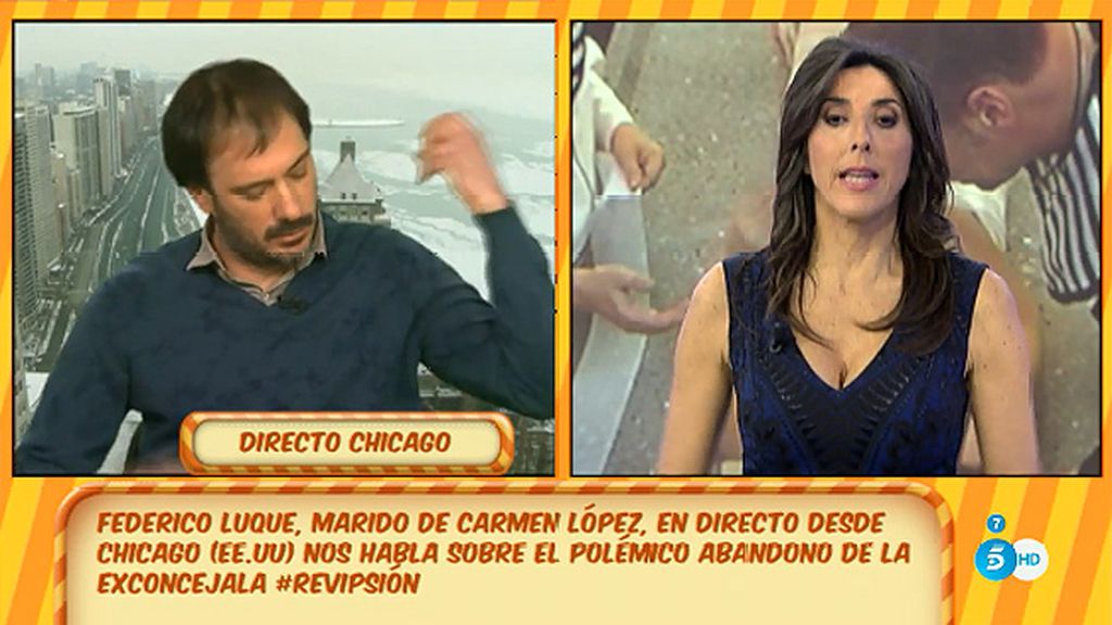 Federico Luque, marido de Carmen López, abandona su entrevista en 'Sálvame'