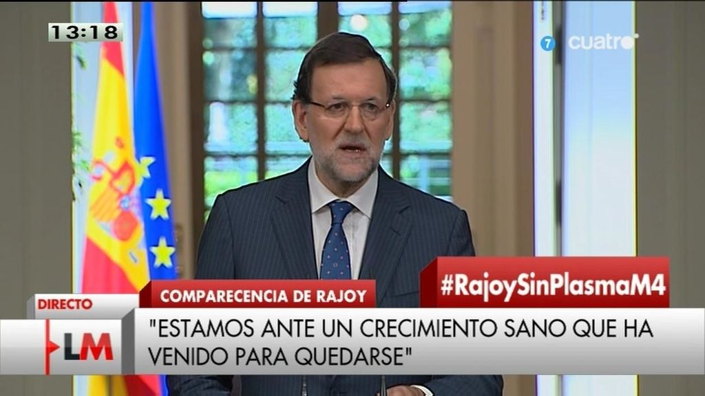 Mariano Rajoy: “Las cosas van mejor de lo que habíamos previsto”