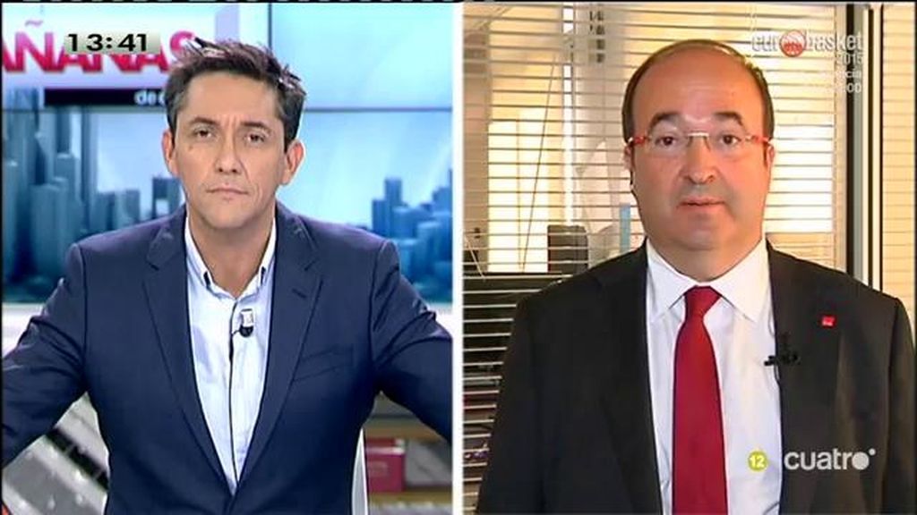 Miquel Iceta, candidato del PSC: “La apuesta de Mas se fundamenta en la estafa”