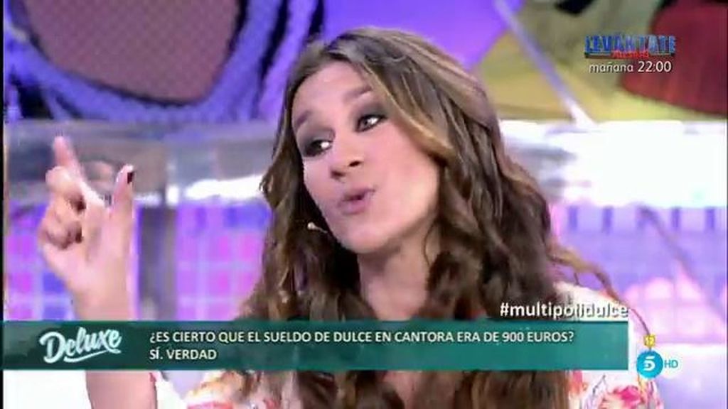 Dulce cobraba en 'Cantora' 900€ al mes, según Laura Cuevas