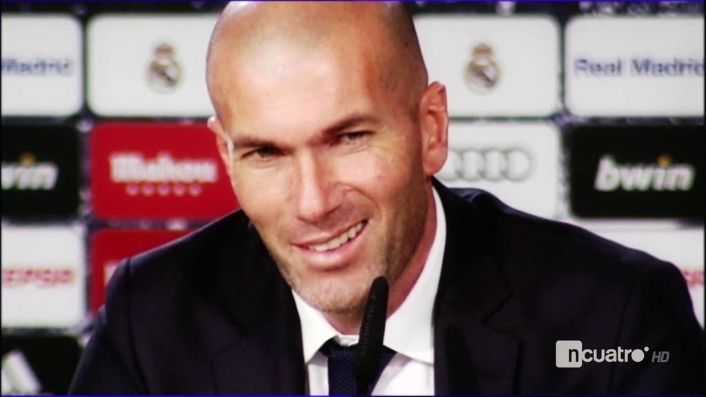 Zidane, radiante y emocionado en la rueda de prensa de su debut