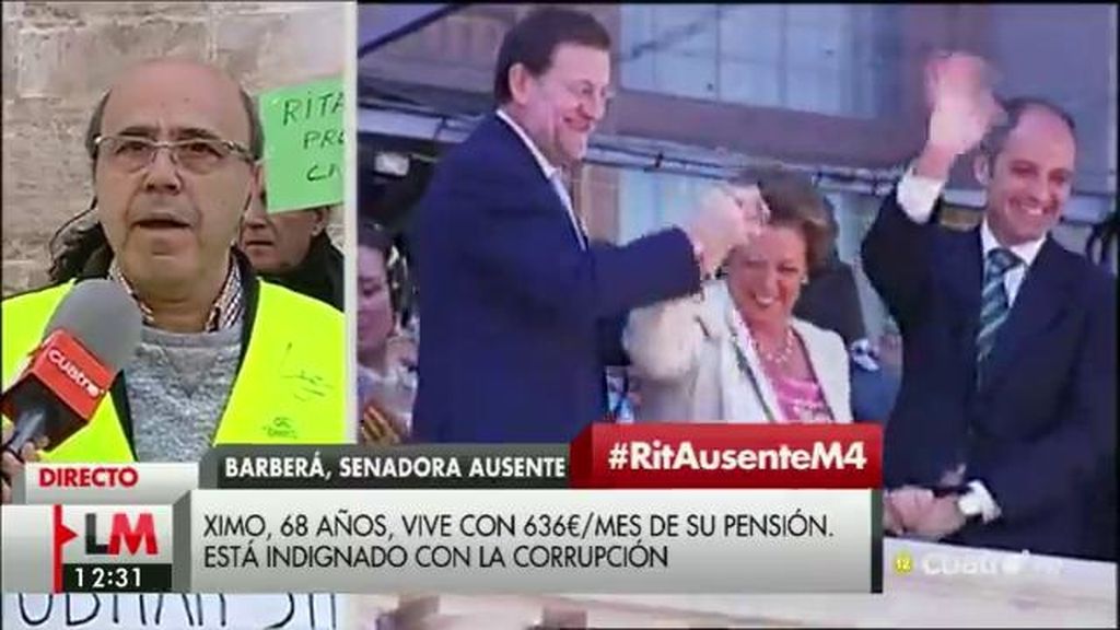 Los iaioflautas valencianos, indignados con la ausencia de Rita Barberá