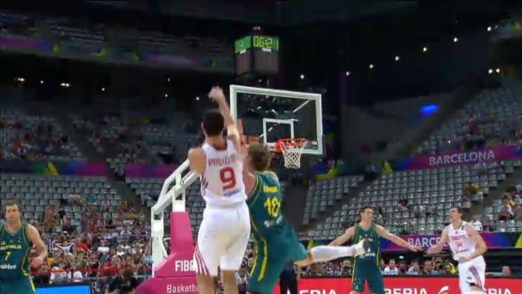 Predlzic saca su artillería y fusila a Australia con dos triples en los últimos 45 segundos Predlzic saca su artillería y fusila a Australia con dos triples en los últimos 45 segundos