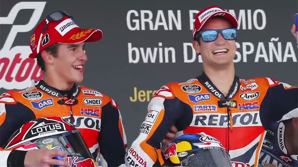 Marc Márquez y Dani Pedrosa corren en casa con el apoyo de su afición