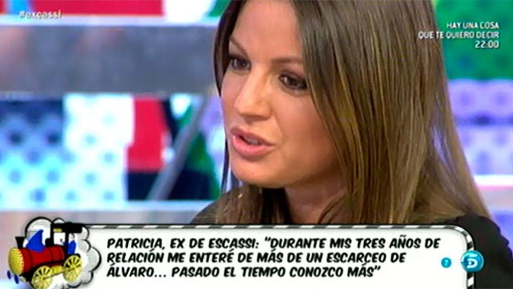 Patricia sabía que Álvaro Muñoz Escassi le era infiel: "Intentamos ponerle medios"