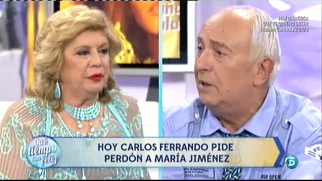 Carlos Ferrando pide perdon a María Jiménez