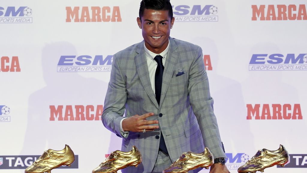 Cristiano recibe su cuarta Bota de Oro