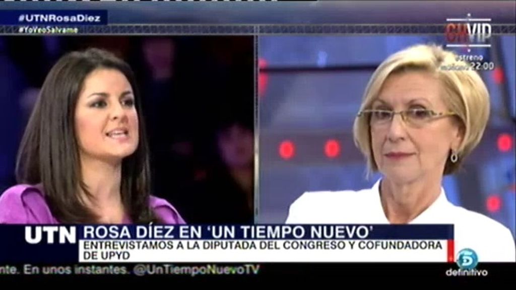 Rosa Díez: "Para pactar no me importan las siglas, solo las políticas"