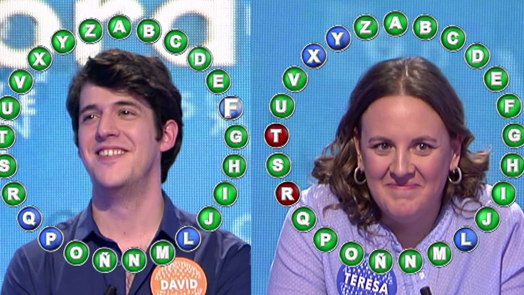 David vence a Teresa y al crono para ganar nuevamente en 'el rosco'