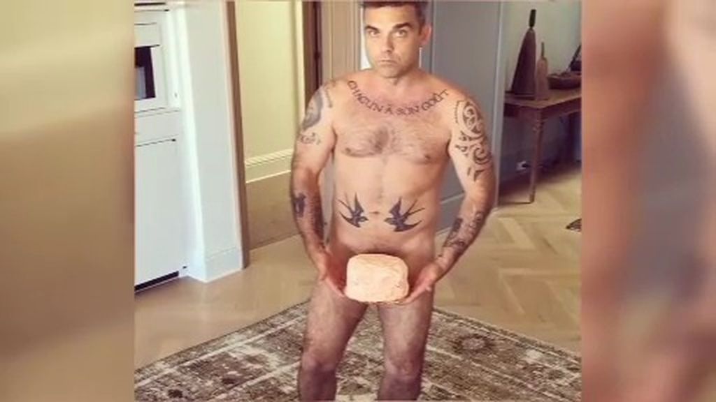 Robbie Williams, al desnudo en su Instagram
