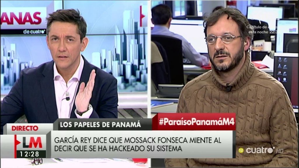La entrevista a Marcos García sobre los 'Papeles de Panamá', a la carta