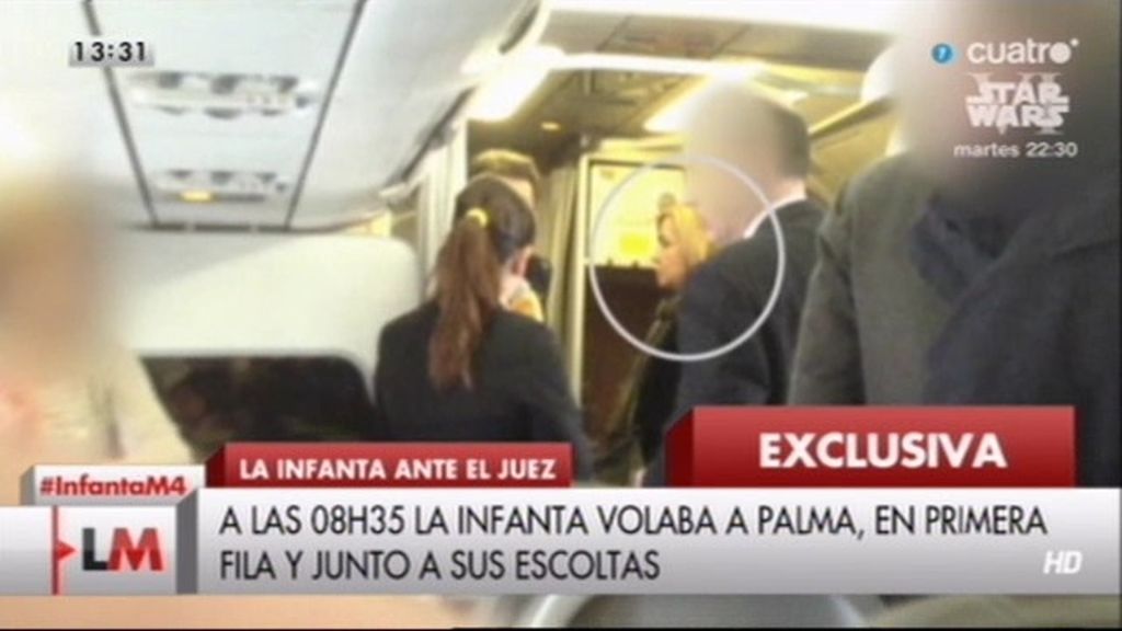 En exclusiva, las imágenes de la Infanta Cristina durante su viaje a Palma