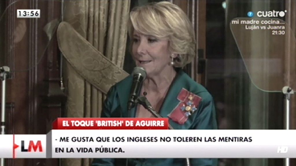 Aguirre: "Me gusta que los ingleses no toleren las mentiras en la vida pública"