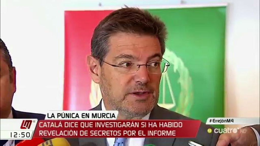 Catalá: "Si ha habido alguna revelación de secretos es un delito y se debería investigar"