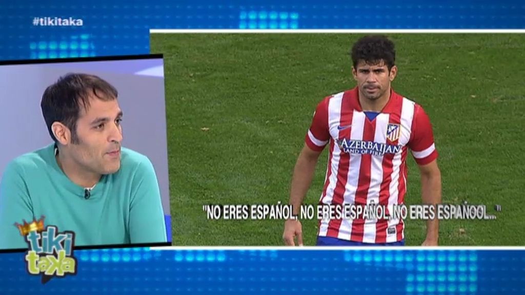 La afición del Málaga canta a Diego Costa en La Rosaleda: "No eres español"