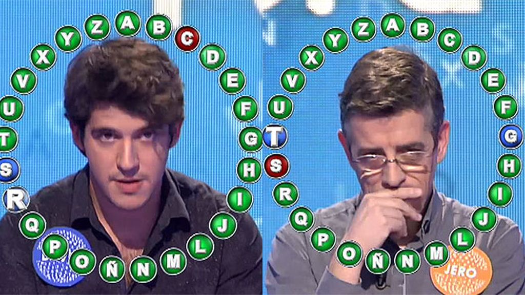 Jero y David empatan en su duelo en el 'bote másters' de 'Pasapalabra'