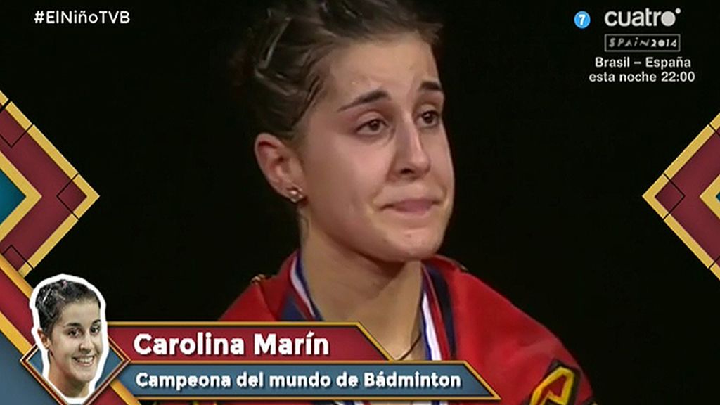 Carolina Marín, badminton world champion: 