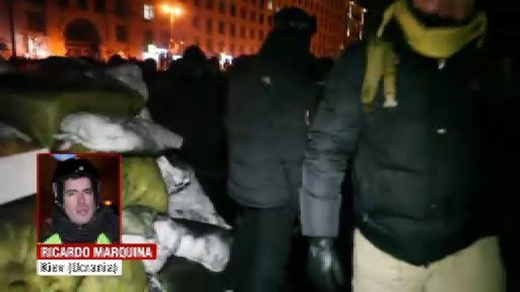 Un recorrido por las barricadas de los manifestantes opositores en Kiev
