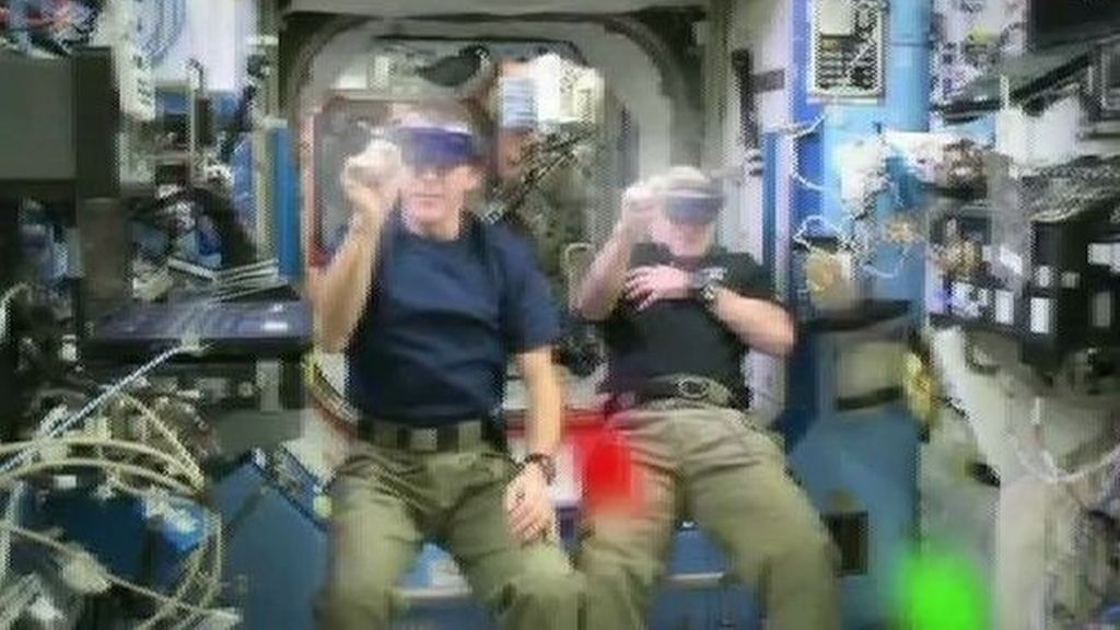Así se divierten los astronautas en el espacio