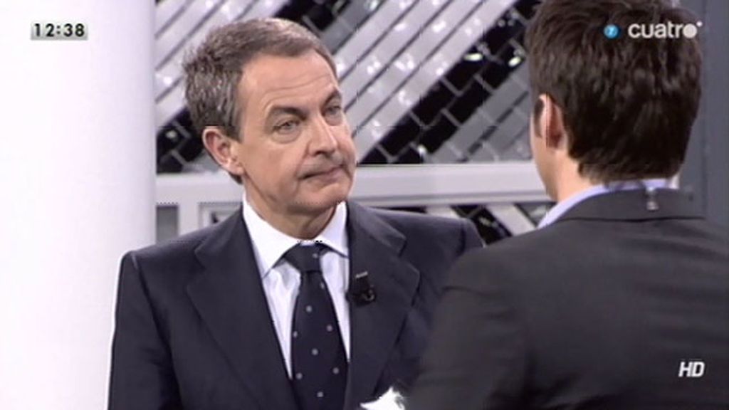 Zapatero: "Más que brotes verdes, parece que algunos hablan de pinos enormes"