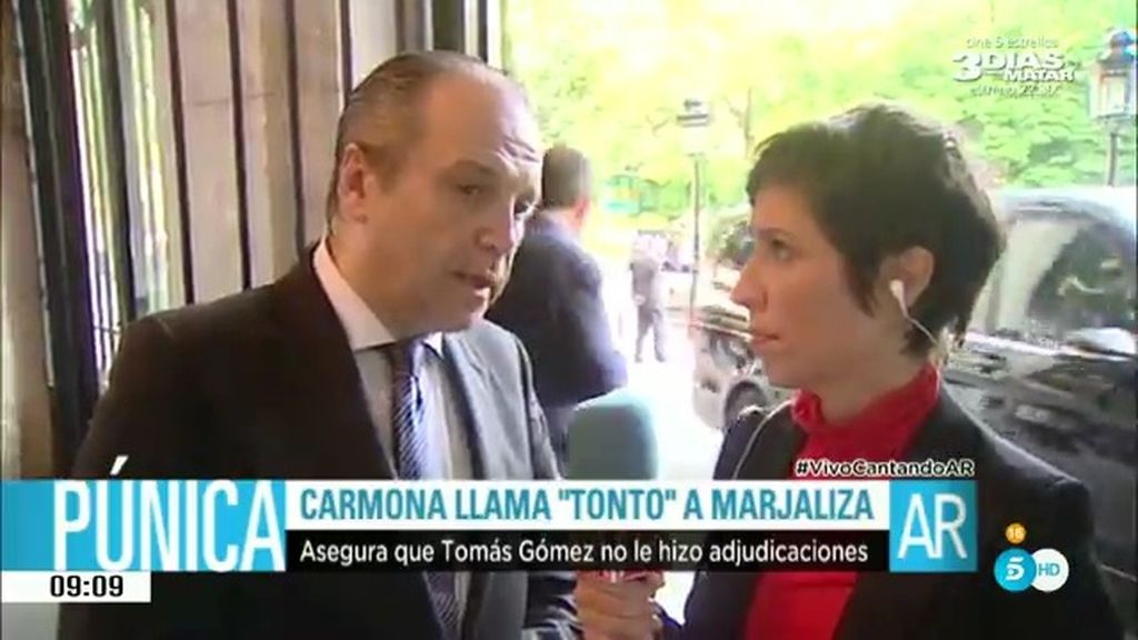Antonio Miguel Carmona: “Marjaliza además de ser un chorizo es tonto”