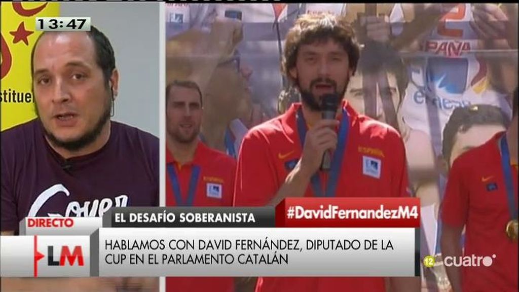 D. Fernández: "Al PP se le ha olvidado decir que los Gasol apoyan el derecho a decidir"