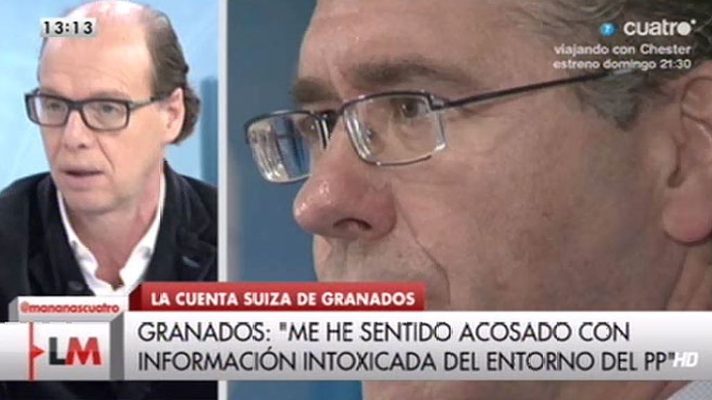 J. González: "Desde hace 5 meses, Granados buscaba un puesto en el banco"