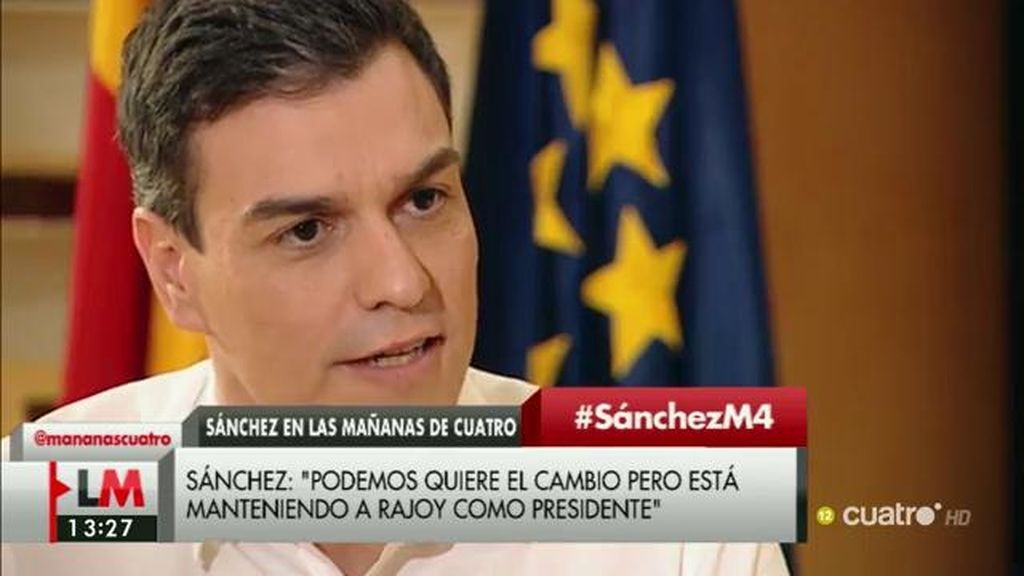 Pedro Sánchez, de una hipotética vicepresidencia de Pablo Iglesias: "No me cierro a ninguna formulación"