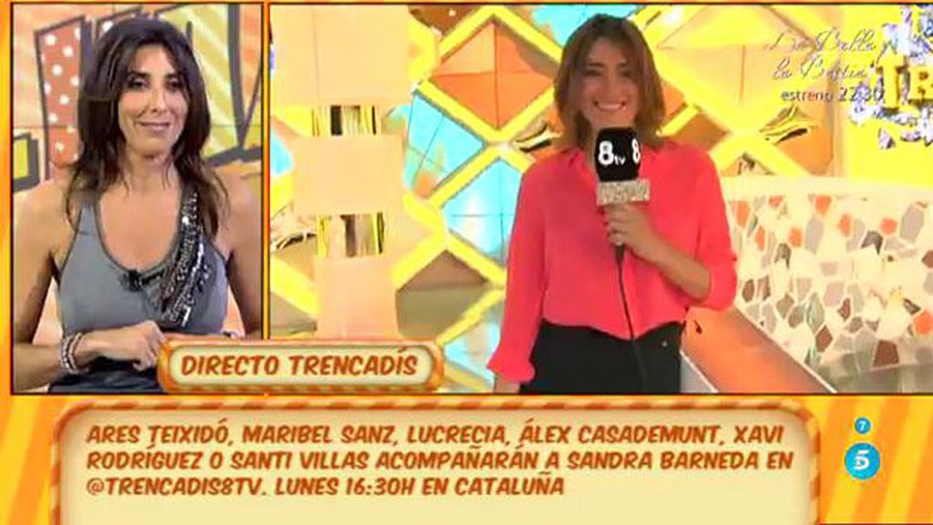 Sandra Barneda nos habla de 'Trencadís', su nuevo programa en 8TV