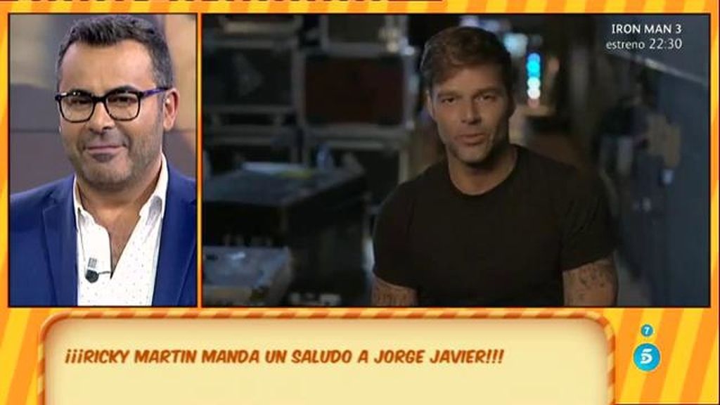 Ricky Martin felicita a Jorge Javier por su deut como actor en la obra 'Iba en serio'
