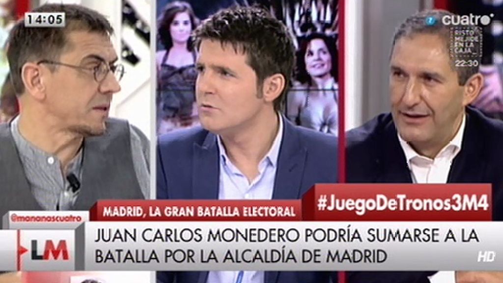 ¿Será candidato Monedero a la alcaldía de Madrid?: "No he tomado la decisión"