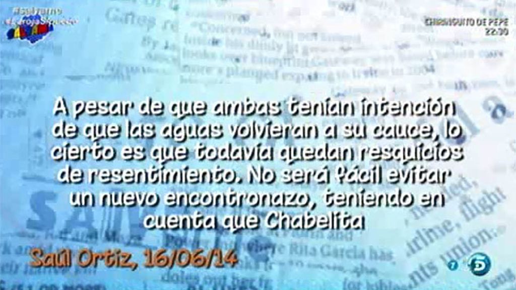 Saúl Ortiz, sobre Isabel Pantoja y Chabelita: "Todavía quedan resquicios de resentimiento"