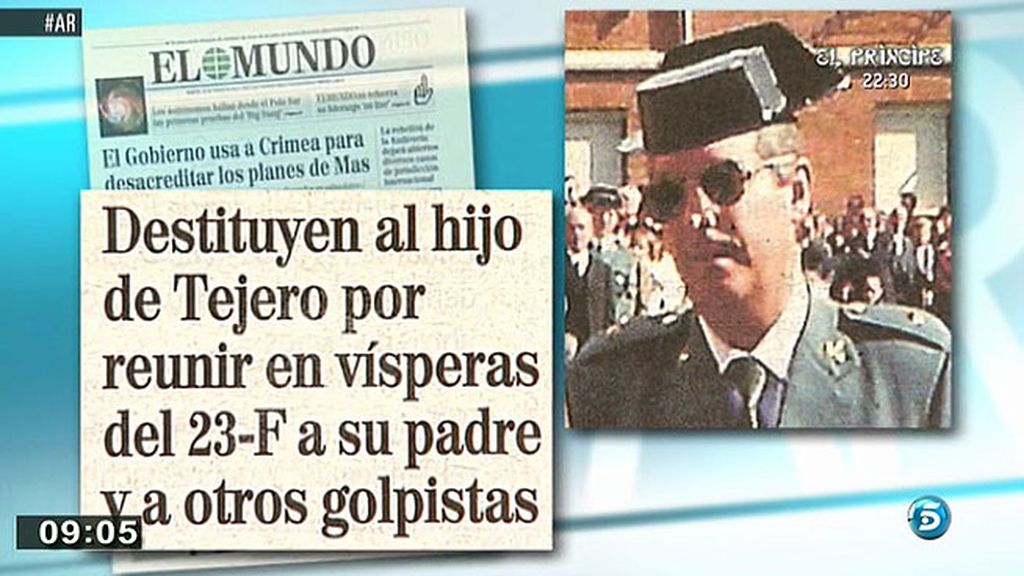 Destituyen al hijo de Tejero por celebrar el aniversario del golpe de estado en un cuartel