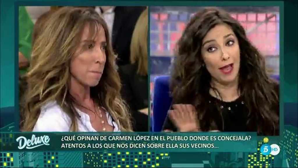 María Patiño, a Carmen López: "No estudié periodismo, yo soy 'electa periodista'"