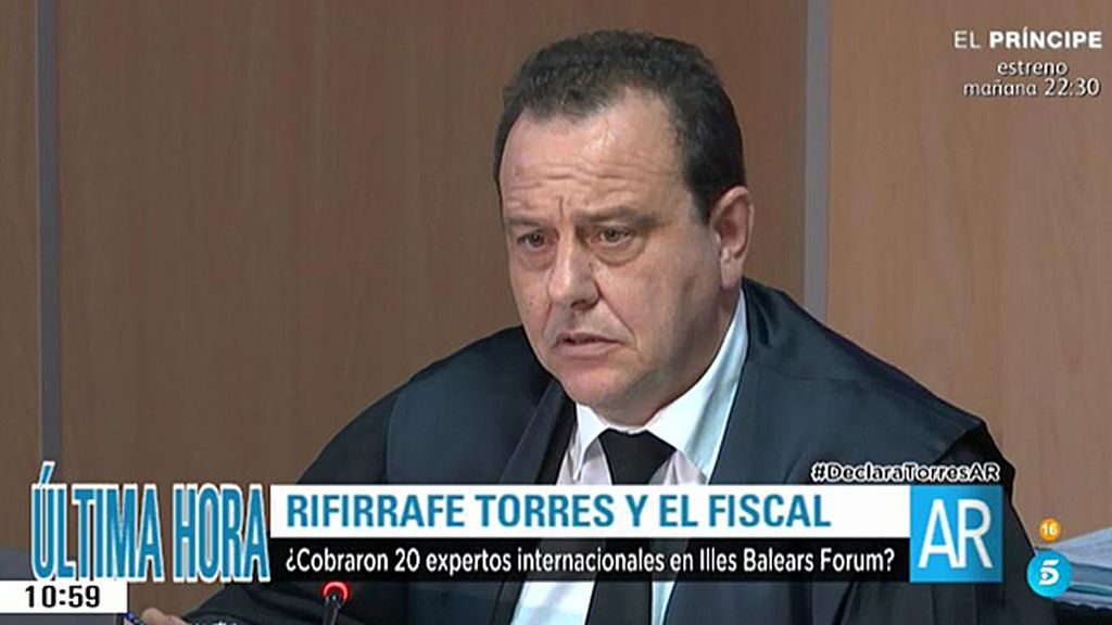 Rifirrafe entre Torres y el fiscal