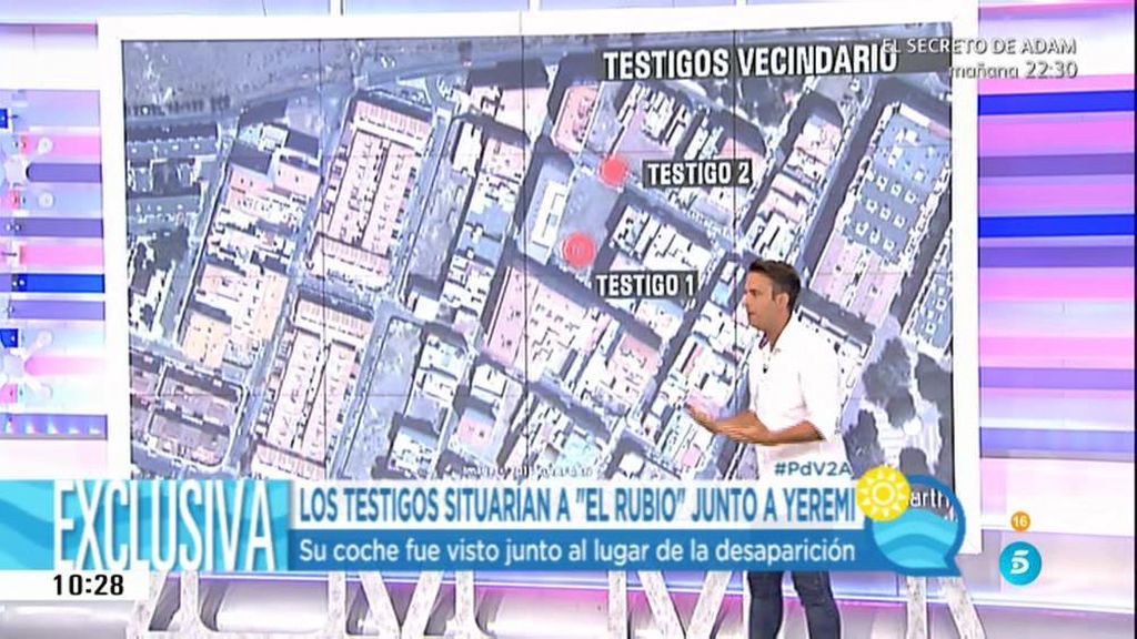 ¿Dónde se situaban los testigos del caso Yéremi el día de la desaparición?