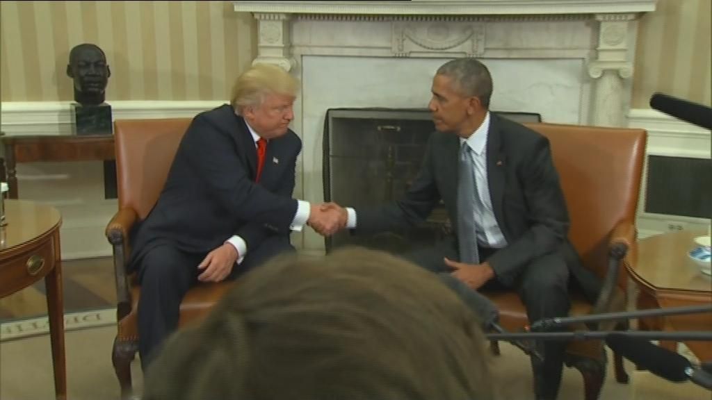 Así ha sido el primer encuentro Obama-Trump en la Casa Blanca
