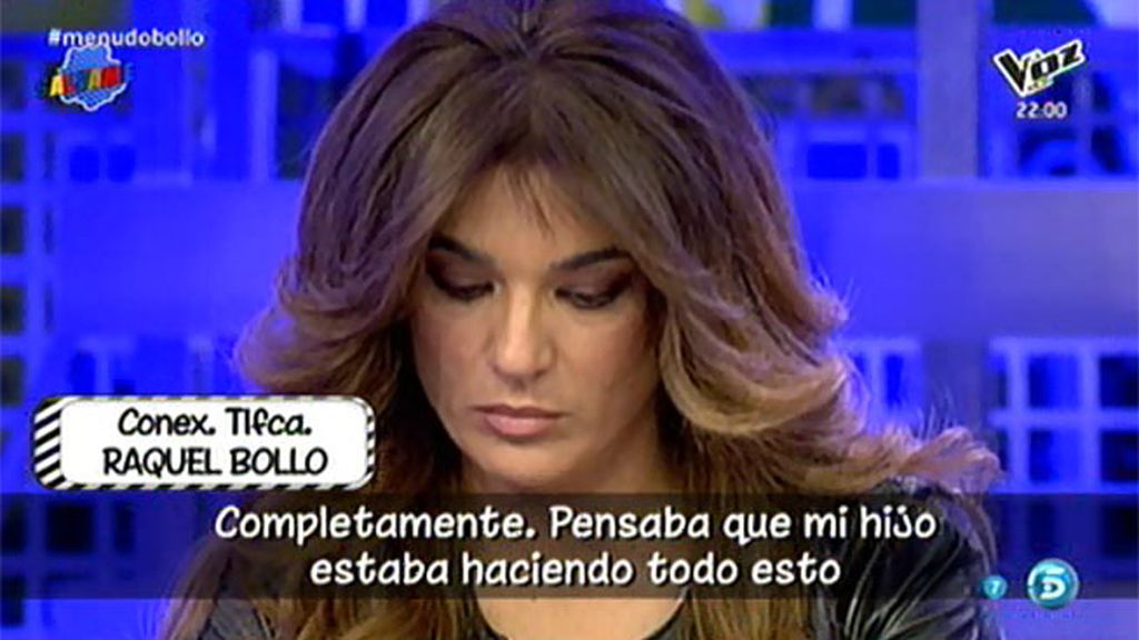 Raquel Bollo, derrumbada: "Me duele no haber estado a la altura con mi hijo"