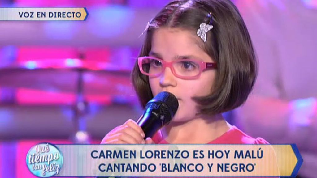 Carmen Lorenzo, la benjamina de 'La Voz Kids', enamora al jurando imitando a Malú