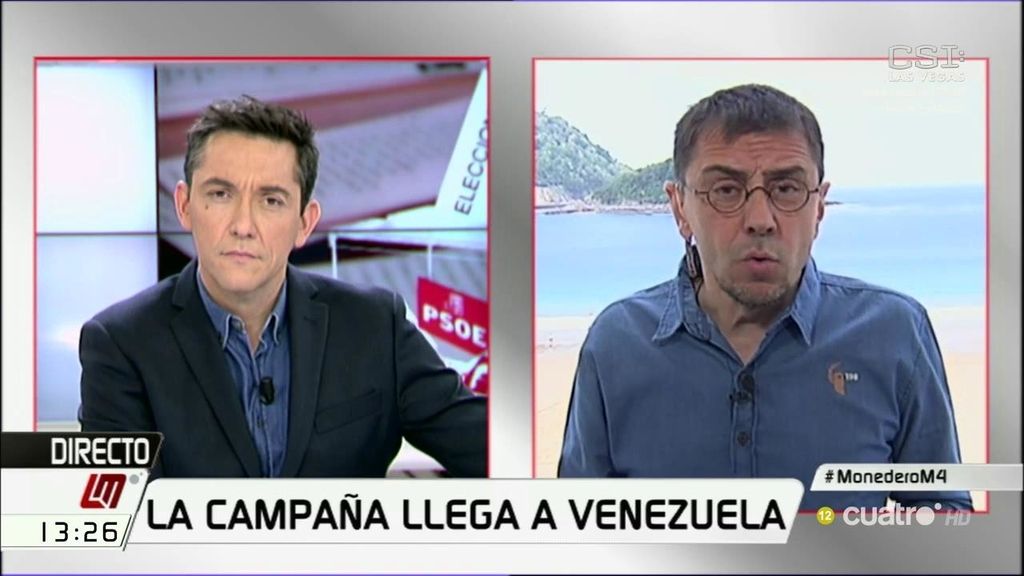 Monedero, sobre la visita de Albert Rivera a Venezuela: "Ha ido a ver si saca votos"