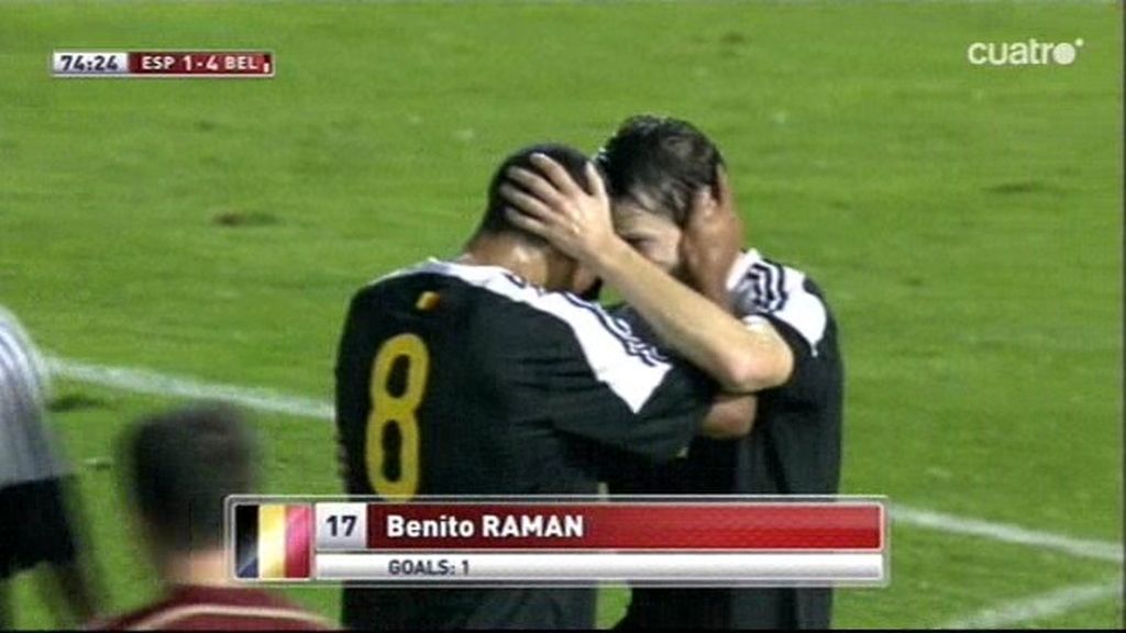 Raman marca otro golazo para Bélgica frente a una España desecha (1-4) Raman marca otro golazo para Bélgica frente a una España desecha (1-4)