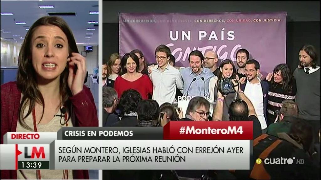 I. Montero, sobre Podemos: “Hablar de palabras como ‘purga’ o ‘crisis’ no responde a lo que está pasando”