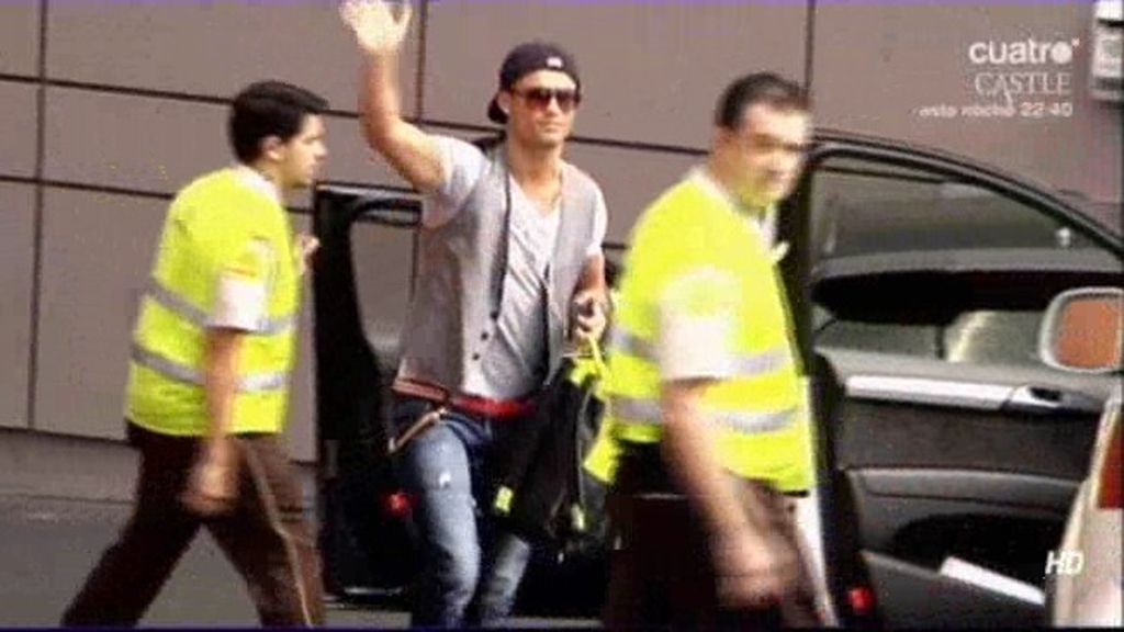 Cristiano, el más aclamado al unirse a la concentración del Madrid en el Bernabéu