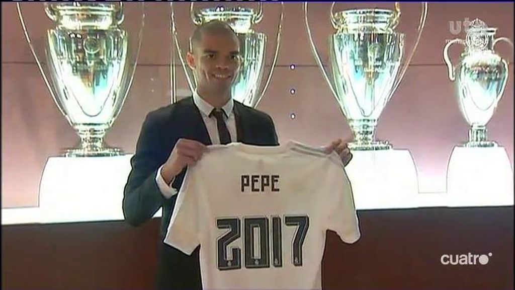 Pepe renueva con el Madrid hasta 2017