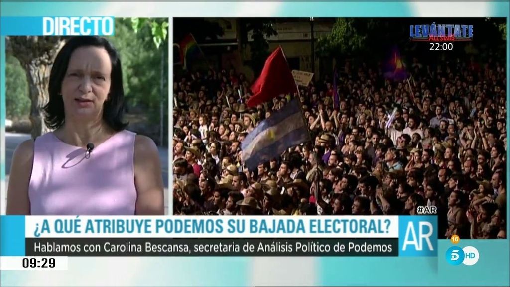 Carolina Bescansa: "Más temprano que tarde ganaremos las elecciones"