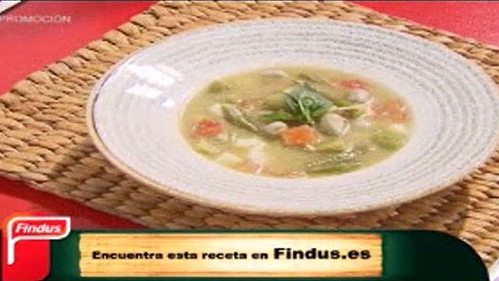 'Sálvame la cena' con Findus: sopa al pesto con estilo provenzal
