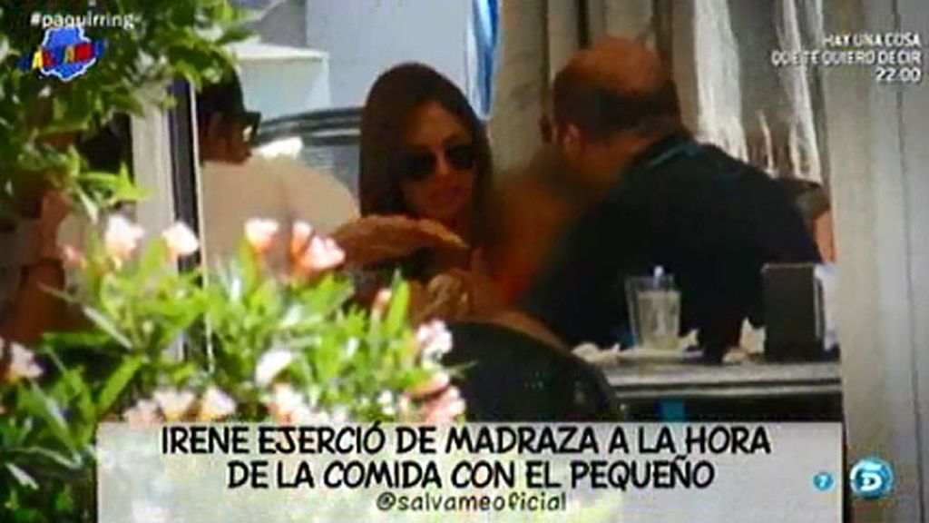 El familiar día de Kiko, su chica y su hijo