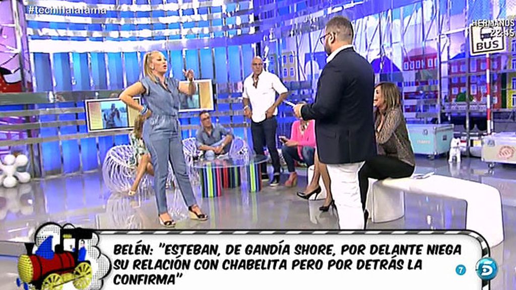 Belén: "Esteban confirma su relación con Chabelita detrás de las cámaras"