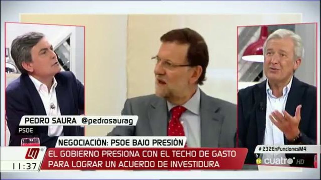 Saura: “El PSOE no le pondrá una alfombra roja a Rajoy para que vaya a la Moncloa”