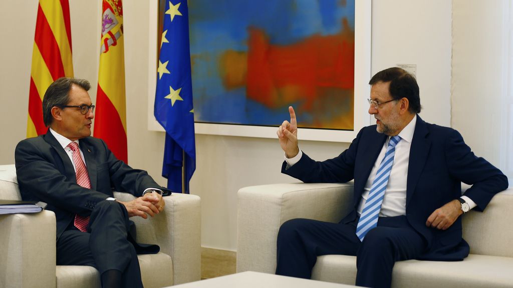 La reunión de Rajoy y Mas  rompe con un año de silencios